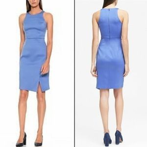 NWT Banana Republic Blue Racer-NeckSheath Dress 10